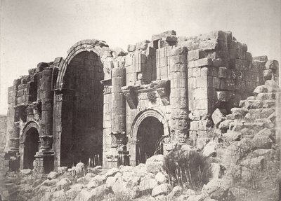 Triumphal Arch at Jerash, from the South by Tancrede Dumas